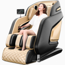 Silla de masaje inteligente eléctrica de lujo silla de ocio de gravedad cero automática de cuero horizontal